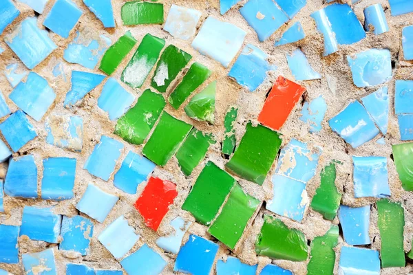 Projeto Mosaico Áspero Textura Mosaico Azul Verde — Fotografia de Stock