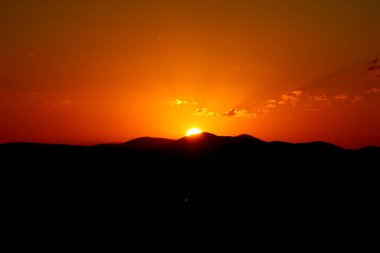 Kuzeydoğu Brezilya'da günbatımı