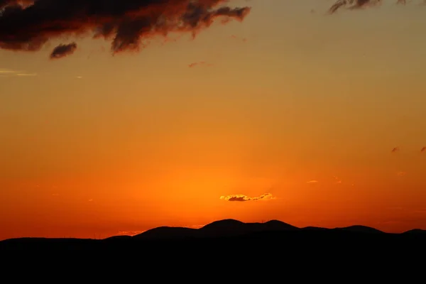 Skyline du brésil coloré par le coucher du soleil — Photo