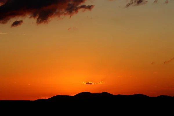 Horizon coloré par coucher de soleil — Photo