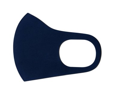 Beyaz arkaplanda izole edilmiş koruyucu yüz maskesi