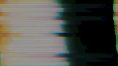 Gerçeküstü, çok renkli, parlak bir arka plan, 90 'ların ötesi bir ruh. Kötü TV konsepti.