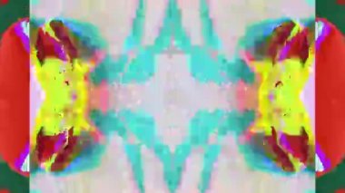 Fütürist doğal ışık dönüşümleri. Moda çok renkli kaleydoskop.