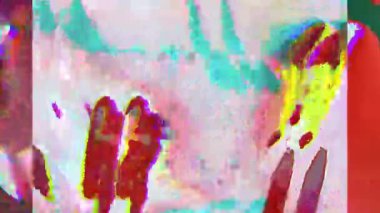 Bilim kurgu sanatsal ışık başkalaşımları. Asit paleti. Çok renkli ışıltıyı moda yap.