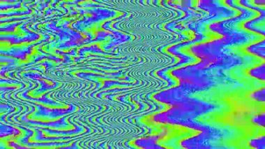 Gerçeküstü yanardöner parlak arka plan, 80 'lerin ötesi hissi. Sonsuz görüntü.