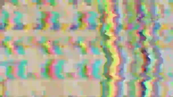 Abstrakt regnbåge holografisk lysande bakgrund, utomjordiska 80-talet känsla. — Stockvideo