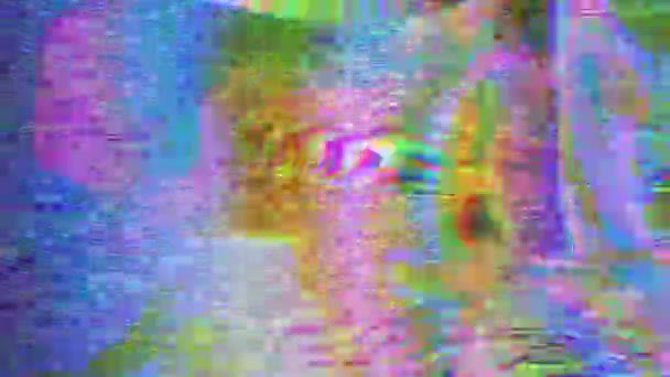 Nahtlos lässigen neon cyberpunk glitzernden Hintergrund. geeignet für Motion Design. — Stockvideo
