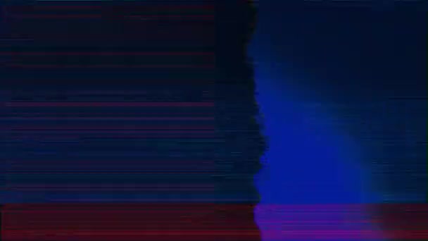 Effetto VHS danneggiato. Fantastiche trasformazioni luminose astratte. Perdite di luce vibranti alla moda . — Video Stock