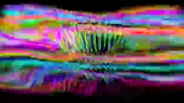 Digital multicolored gradient shining texture, otherworldly nineties spirit. — ストック動画