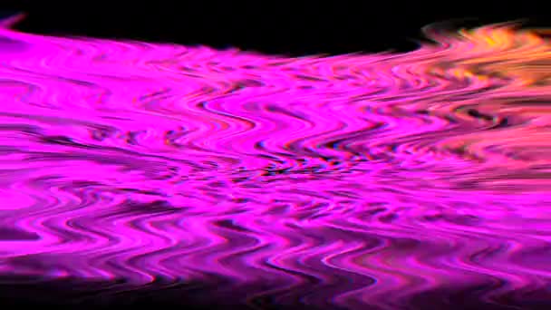 Abstraktní duhové neonové světelné pozadí, konceptuální osmdesátá léta pocit. — Stock video