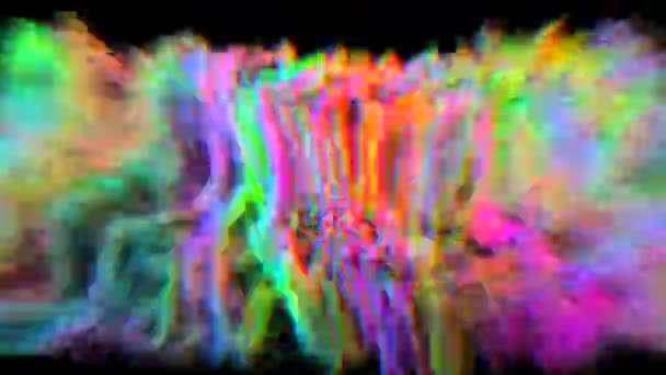 Surreal colorful neon shining background, futuristic eighties feel. — ストック動画