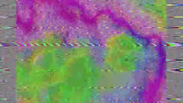Abstraktní elegantní futuristický kyberpunkový třpytivý kaleidoskop. — Stock video
