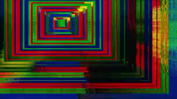 Bewitching neon sci-fi elegant bad trip background. Colorful transformations. — Stock Video