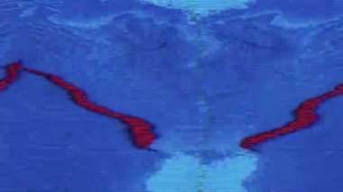 Gelecek şu an: parlak modaya uygun gelecekçi bilim kurgu ışıltılı arka plan. 