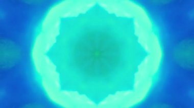 Çok renkli ışıklar cam parçalarını kırıyor. Rüya gibi bir kaleydoskop.