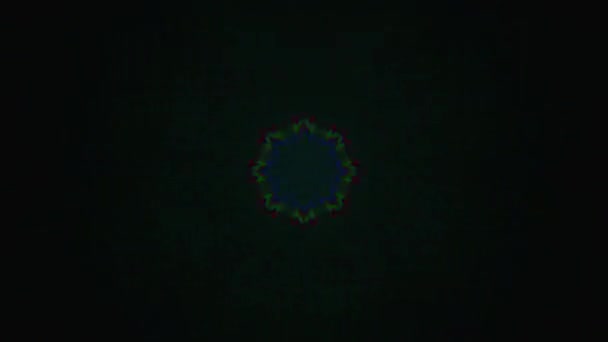 Bezešvé psychedelické neonové sci-fi holografické pozadí. — Stock video
