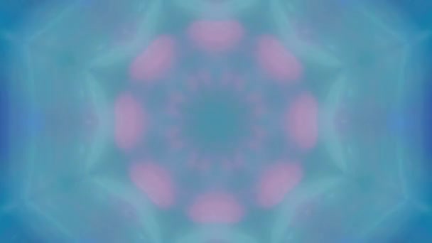 概要流行の幾何学的SF虹彩パターン. — ストック動画
