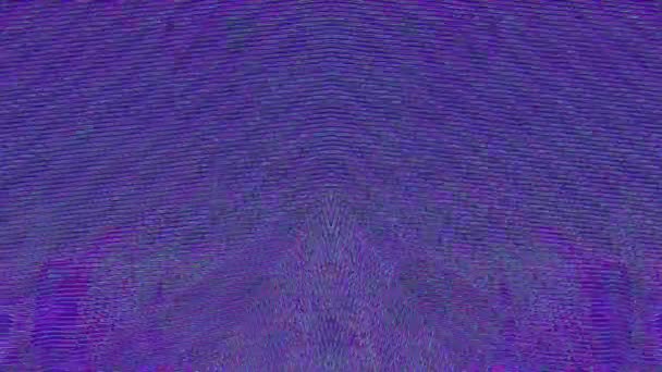 多彩的紫色波浪漂浮在空中。 创意网络朋克背景. — 图库视频影像