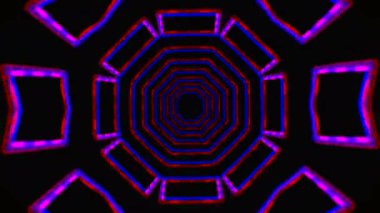 Karışık renkli neon renkli nostaljik ışıltılı kaleydoskopik arkaplan. 