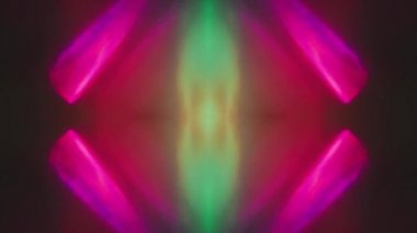 Soyut psikedelik dinamik siber punk holografik kaleydoskop. 