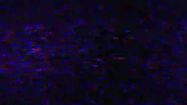 Texture brillante au néon arc-en-ciel surréaliste, données endommagées futuristes, effet d'erreur. Boucle vidéo .