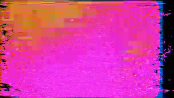 Oude videoband, cyberpunk artistieke lichtmetamorfosen. Trendy verzadigde lichtmix. — Stockvideo