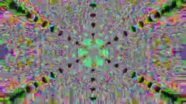 Döngüsel renkli doku. Muhteşem ışık başkalaşımları. Işıklar rastgele parlıyor. 3840x2160 4k ahh.