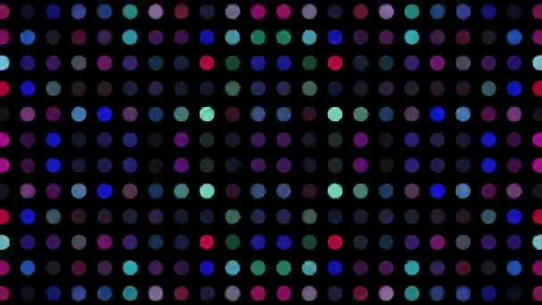 Festive spectral dotted club texture. Beautiful colors. Can be used for professional tv or web project. — Stock Video