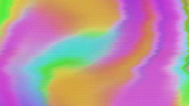 Abstrakte Regenbogenüberlagerung. trendige Licht-Metamorphosen. holographische Farben, verschiedene Farbtöne. — Stockvideo