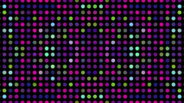 Caleidoscopio neón cyberpunk elegante fondo iridiscente. Imágenes de datos de computadora dañadas . — Vídeo de stock