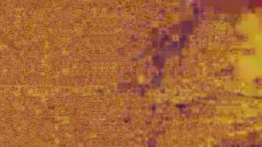Renkli geometrik fütüristik psikedelik holografik arka plan. Eski kaset kaydı.