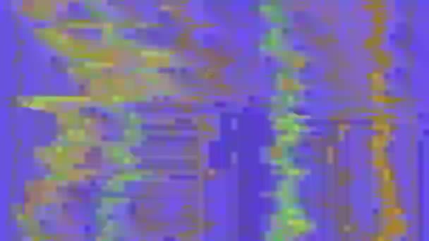 Kleurrijke dynamische waporvave dromerige glinsterende achtergrond. Oude bandmix. — Stockvideo
