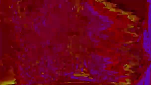 Flerfärgad dekorativa waporvave drömmande skimrande bakgrund. Gamla tv-demonstrationer. — Stockvideo