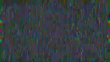 Soyut neon-kurgu psikedelik ışıltılı arka plan. Kötü TV taklidi. 