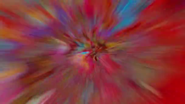 Multicolore dynamique futuriste fond scintillant rêveur. Concept de bande Vhs . — Video