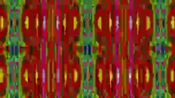 Різнокольоровий старовинний футуристичний модний голографічний фон. Цифровий глюк мікс . — стокове відео