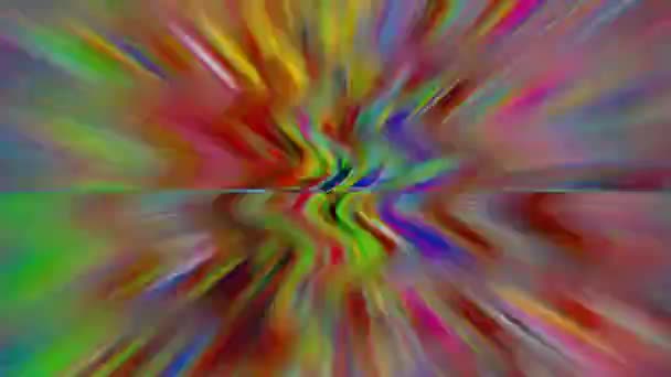 抽象的霓虹灯怀旧的迷幻彩虹背景。 用于创造性使用的光转换. — 图库视频影像