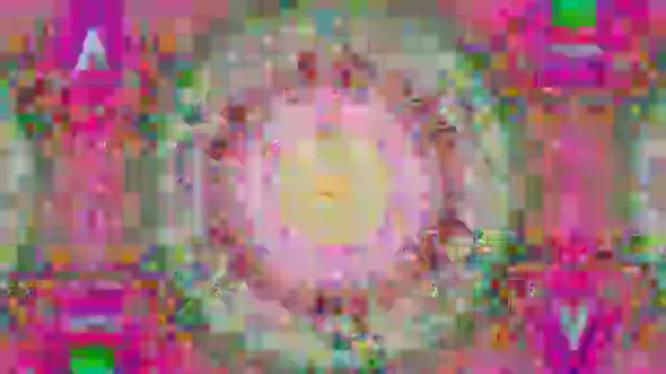 Kaléidoscope dynamique futuriste fond holographique à la mode. Imitation de bande Vhs . 