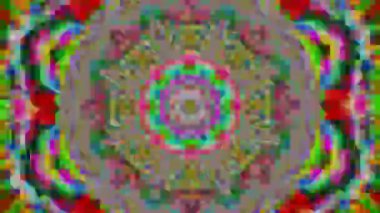 Evrensel süslemeli bilim kurgu rüya gibi yanardöner arka plan. TV ya da web şovu için Kaleydoskop. 