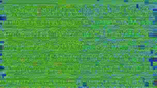 Multicolored ornamental sci-fi moda fundo holográfico. Mistura de dados de computador corrompido . — Vídeo de Stock