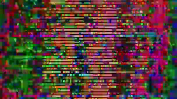 Flerfärgad neon cyberpunk mode glittrande bakgrund. Överlägg för alla typer av projekt. — Stockvideo