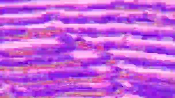 Zauberhafte Glitch-Imitation Licht leckt holographischen Hintergrund — Stockvideo