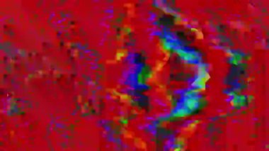 Büyüleyici desenli ışık sızıntısı parlak arka plan. Gerçeküstü bir etki. Kötü TV konsepti.