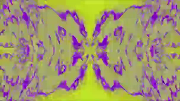 Charmante schlechte tv-Imitation flackern glitzernden Hintergrund. Looping-Animation. — Stockvideo