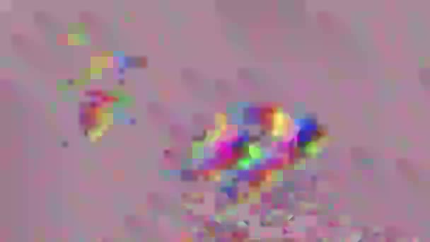 Résumé mauvaise télévision imitation lumière fuites fond scintillant. Animation en boucle . 