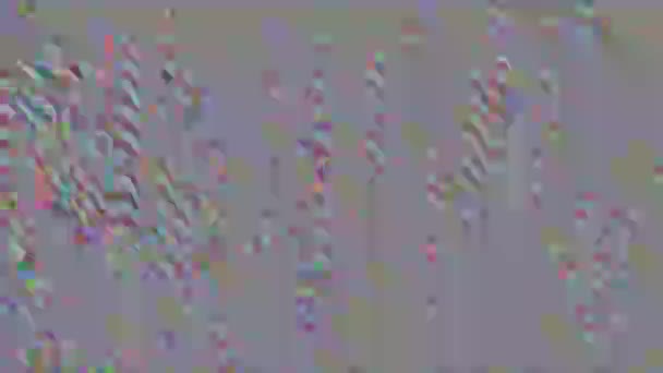 Computer Error effekt Vintage nostalgiska mode holografisk bakgrund. — Stockvideo