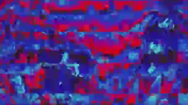 Glitch imitation vintage mode nostalgique fond chatoyant . — Video