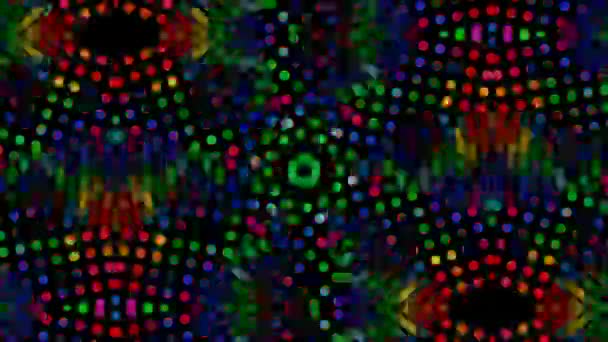 Texture spectrale boucle. Métamorphoses lumineuses à la mode. La paix de la lumière brille dans l'obscurité . — Video