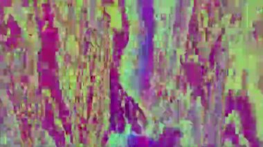 Soyut neon fütüristik rüya gibi kötü yolculuk geçmişi. Ekran koruyucu video.