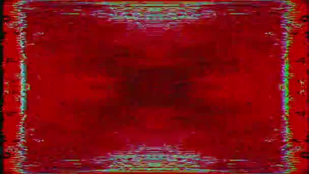 Incantesimo glitch imitazione luce perdita scintillante sfondo . — Video Stock